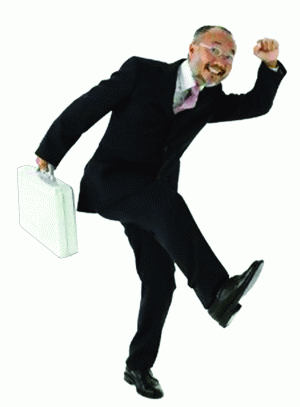Happy businessman! Happy businessman!